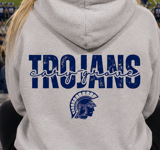 C-G Trojans Mid-Back Hoodie