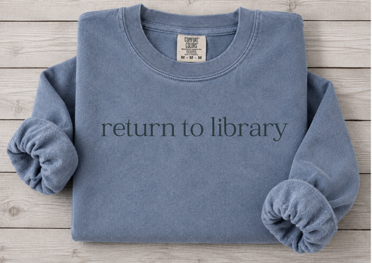 Return to Library | Denim Monochrome Crewneck