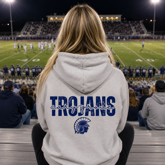 C-G Trojans Mid-Back Hoodie
