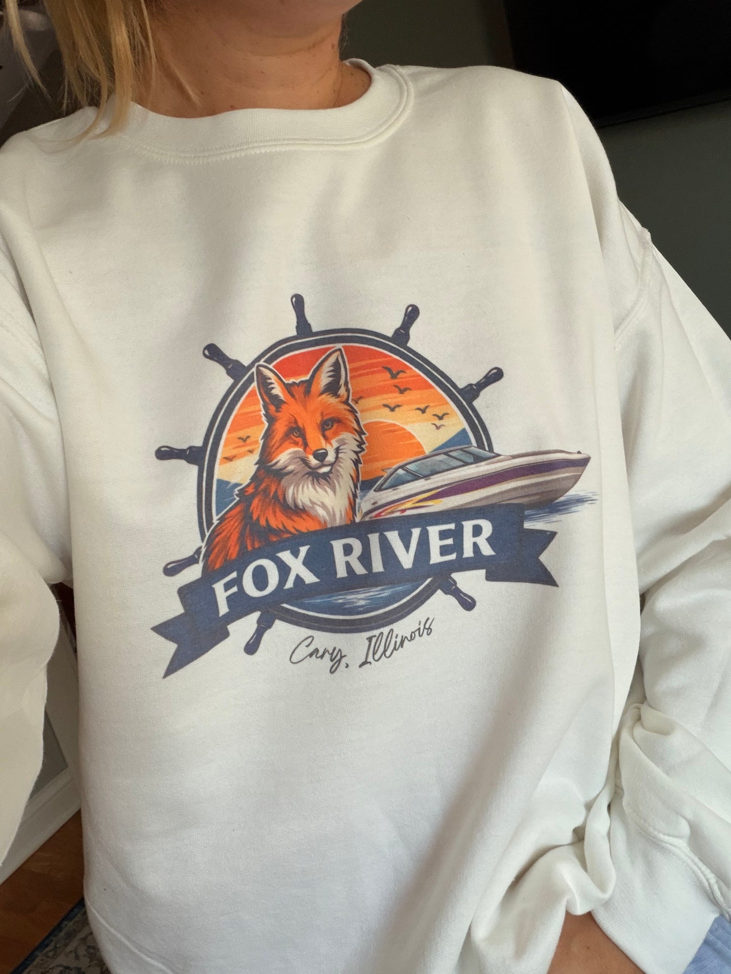 Women's Fox River Speedboat Crewneck or Hoodie