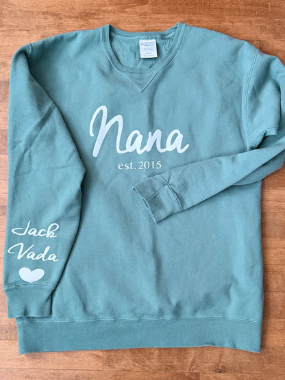 Custom Mama / Grandma / Nana Sweatshirt