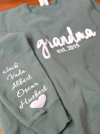 Custom Mama / Grandma / Nana Sweatshirt