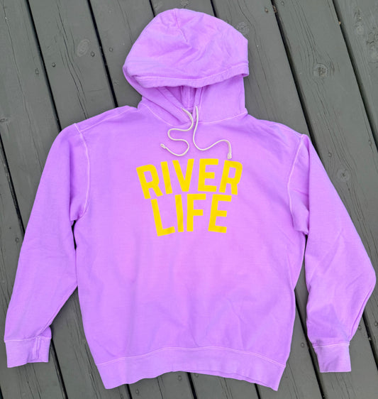 Neon Violet River Life Hoodie or Tee