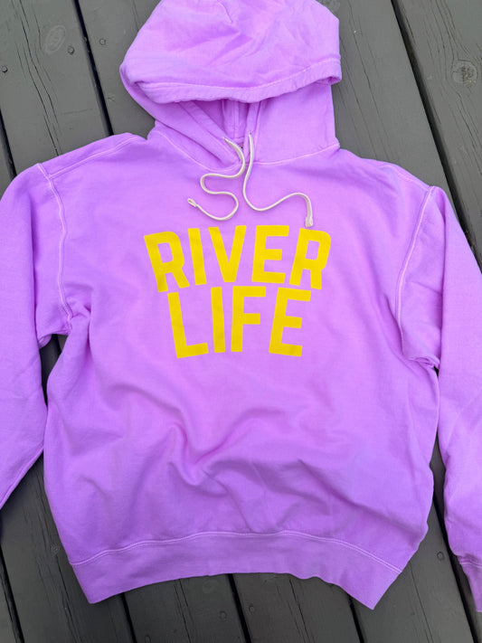 Neon Violet River Life Hoodie or Tee
