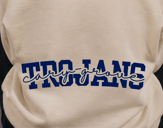 C-G Trojans Low Back Hoodie
