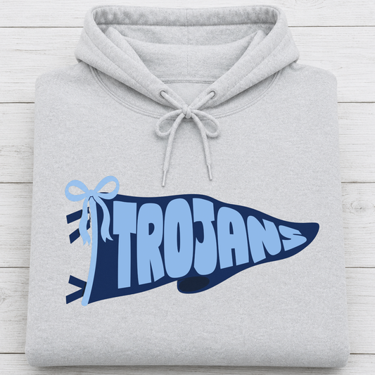 Vintage Trojans Flag Hoodie Youth + Adult