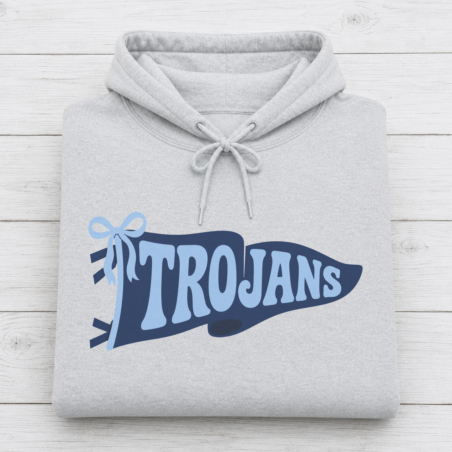 Vintage Trojans Flag Hoodie Youth + Adult